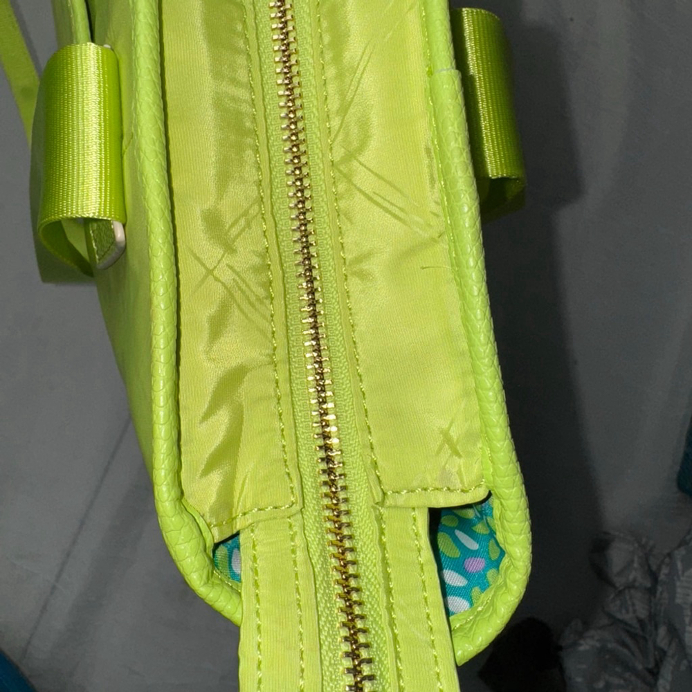 Women's Vera Bradley Lime Green Preppy Poly NoSo Tote One Size NWT - Picture 9 of 14